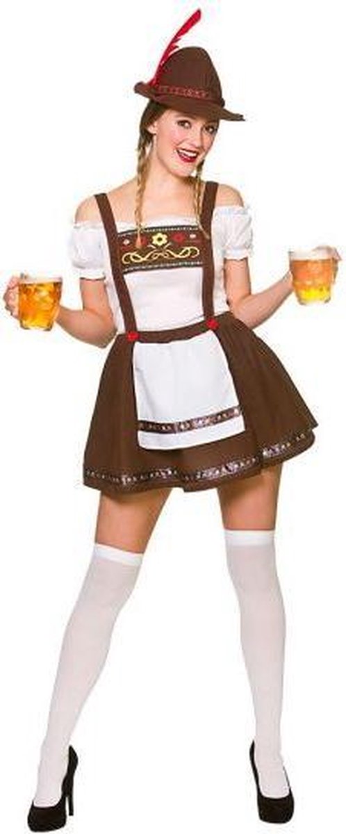 Dirndl Alja | Oktoberfest Kleding Vrouw | Maat L | Kort